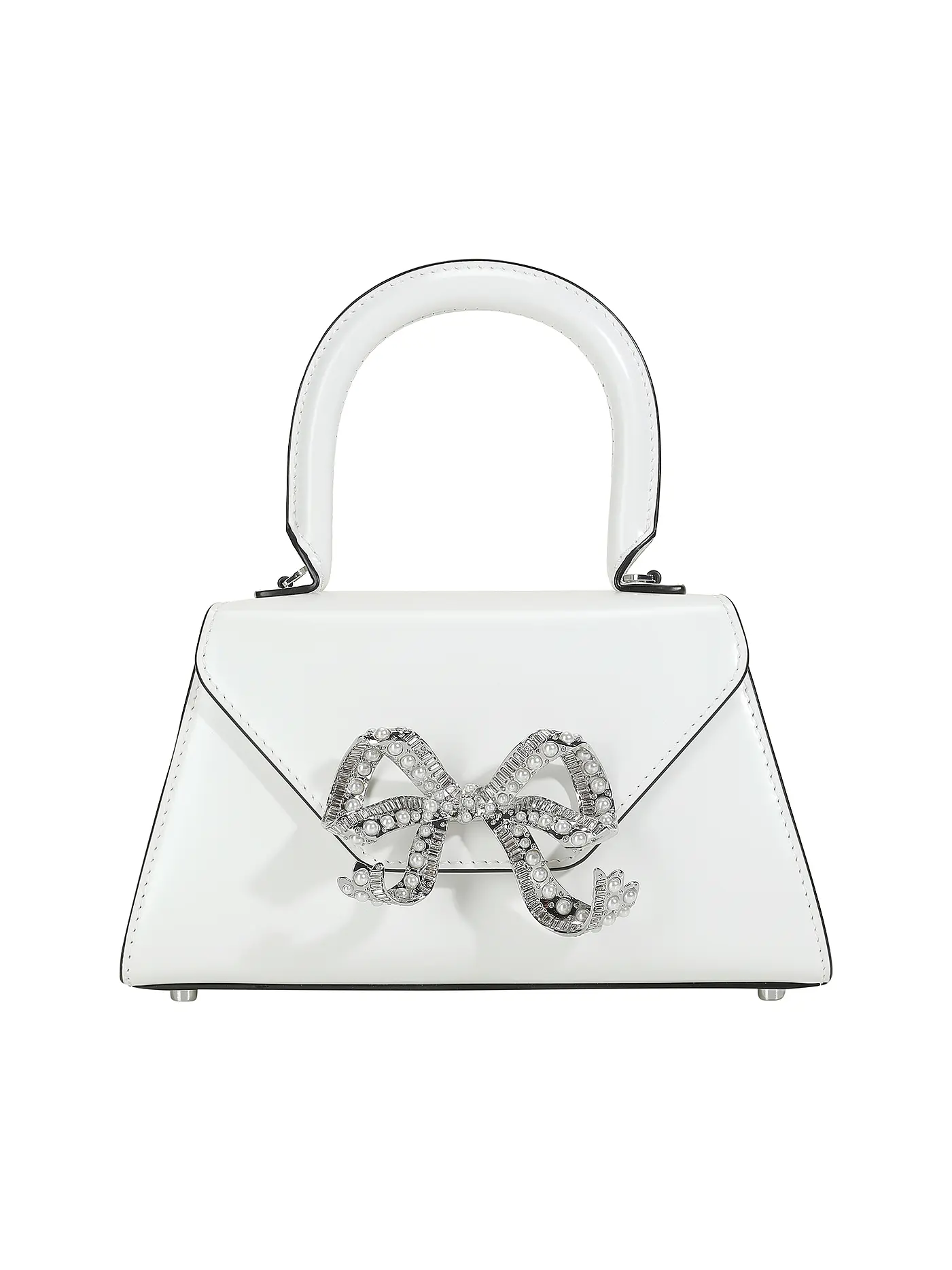 SELF-PORTRAIT | Ledertasche - Mini Bag | weiss